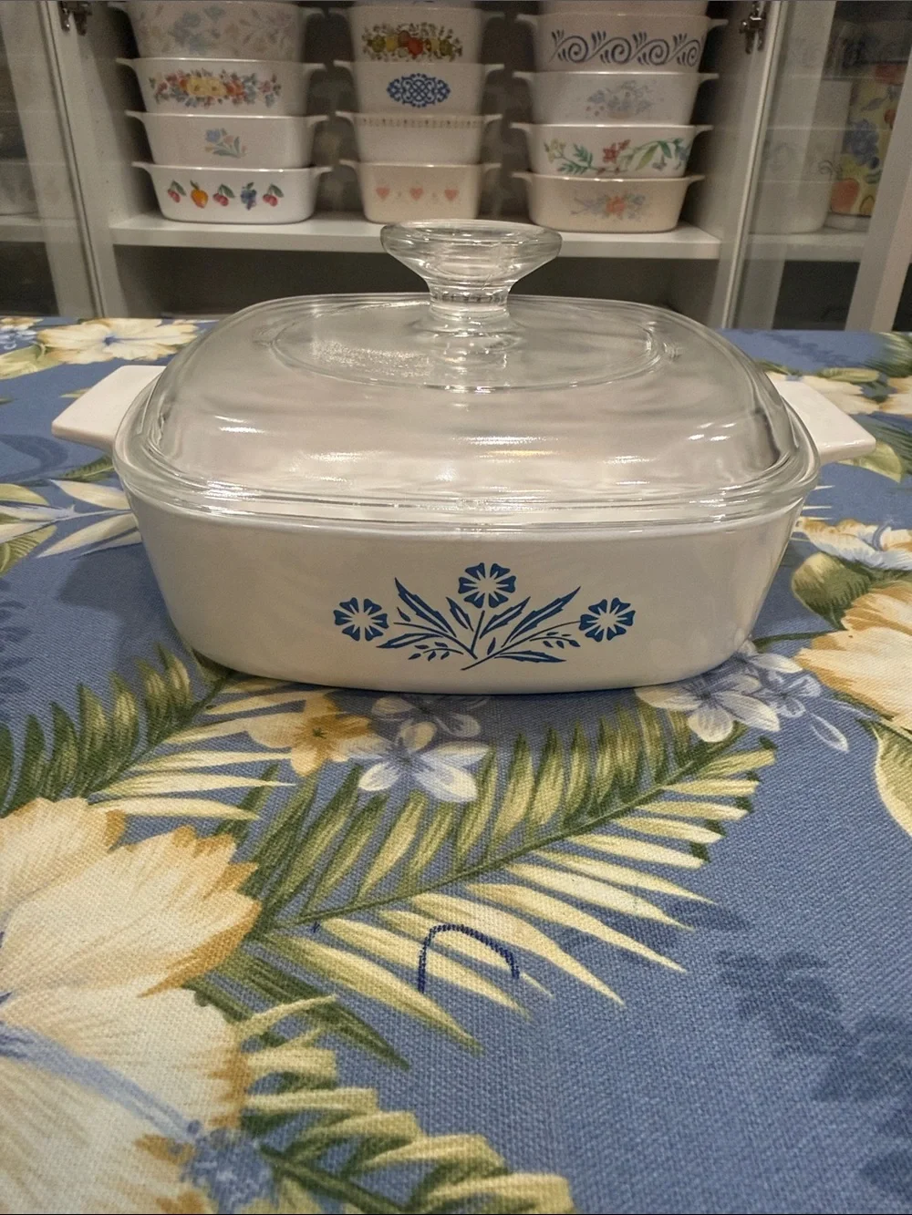 Corningware blue cornflower